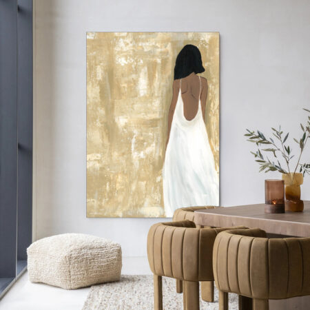 Urban Cotton Wandkleed 'She Opened Her Heart' 80 x 110cm in Frame - black | Urban Cotton