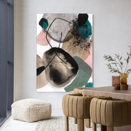 Urban Cotton Wandkleed 'Splash' 145 x 190cm in Frame - black | Urban Cotton