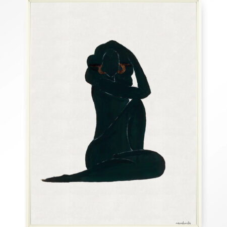 Urban Cotton Wandkleed 'Stillness' 145 x 190cm in Floating Frame - off white | Urban Cotton