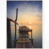 Urban Cotton Wandkleed 'Sun Shy Cirebon' 80 x 110cm in Floating Frame - off white | Urban Cotton