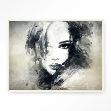 Urban Cotton Wandkleed 'The Look' 110 x 145cm in Floating Frame - off white | Urban Cotton