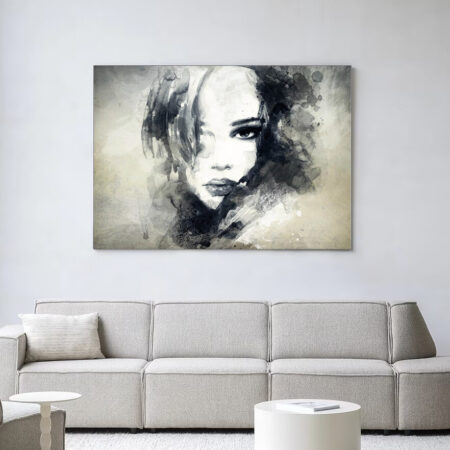 Urban Cotton Wandkleed 'The Look' 110 x 145cm in Frame - black | Urban Cotton