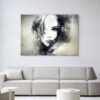 Urban Cotton Wandkleed 'The Look' 80 x 110cm in Frame - black | Urban Cotton