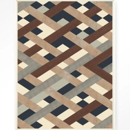 Urban Cotton Wandkleed 'Timber' 110 x 145cm in Floating Frame - off white | Urban Cotton