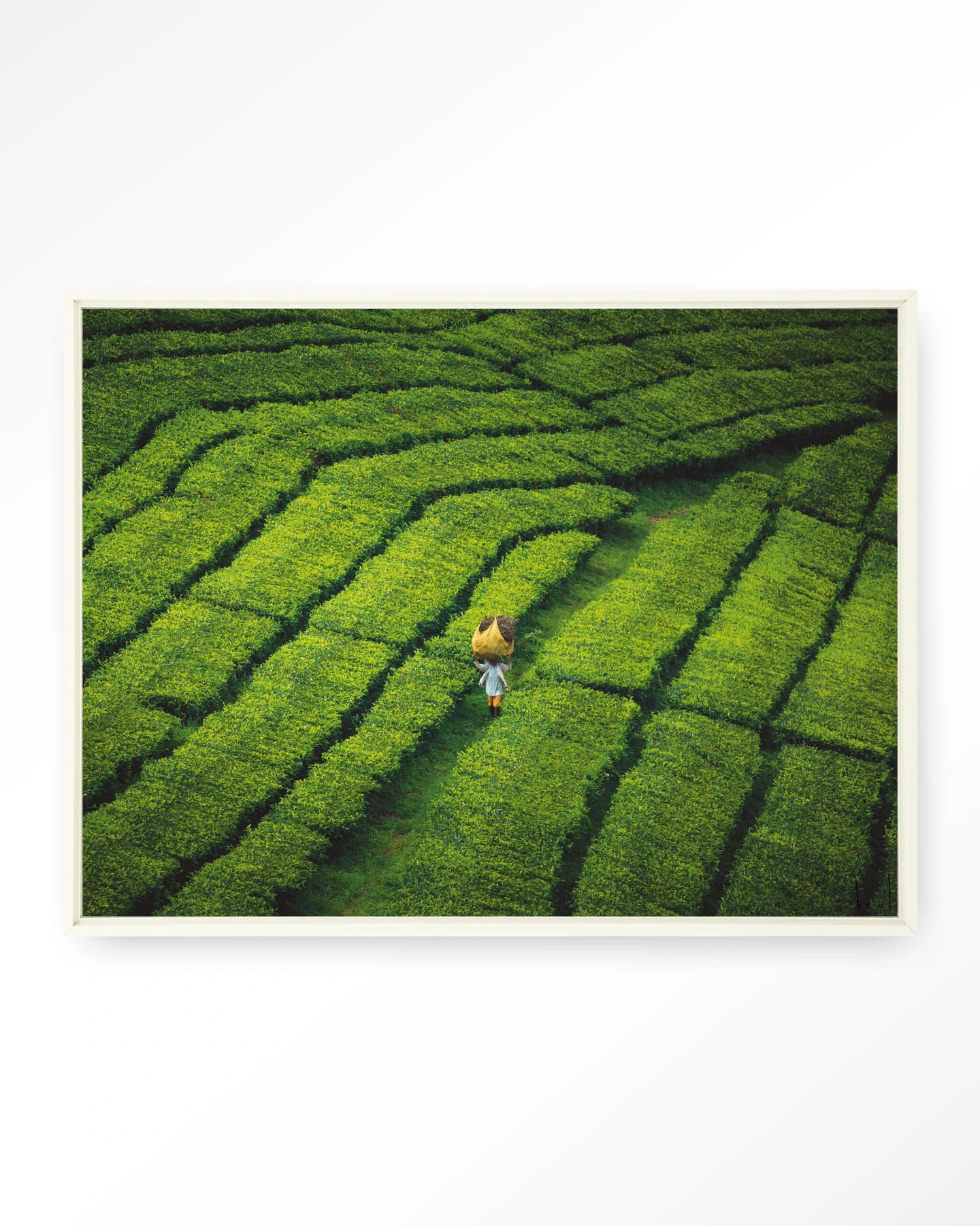 Urban Cotton Wandkleed 'Tote Pengalengan' 145 x 190cm in Floating Frame - off white | Urban Cotton