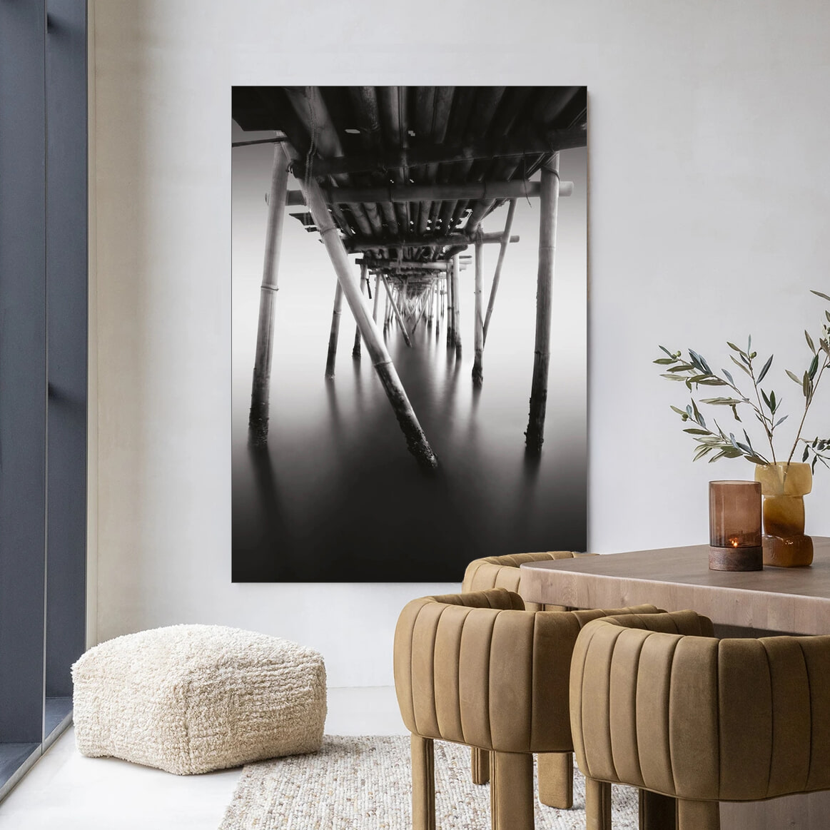 Urban Cotton Wandkleed 'Underworld' 110 x 145cm in Frame - black | Urban Cotton