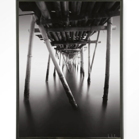 Urban Cotton Wandkleed 'Underworld' 145 x 190cm in Floating Frame - black | Urban Cotton