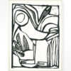 Urban Cotton Wandkleed 'Vogel' 110 x 145cm in Floating Frame - off white | Urban Cotton