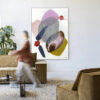 Urban Cotton Wandkleed 'Wings' 110 x 145cm in Frame - black | Urban Cotton
