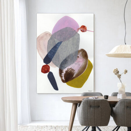 Urban Cotton Wandkleed 'Wings' 80 x 110cm in Frame - black | Urban Cotton