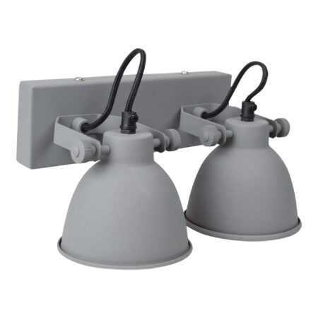 Urban Interiors Wandlamp 'Industrial double' kleur grijs | Urban Interiors