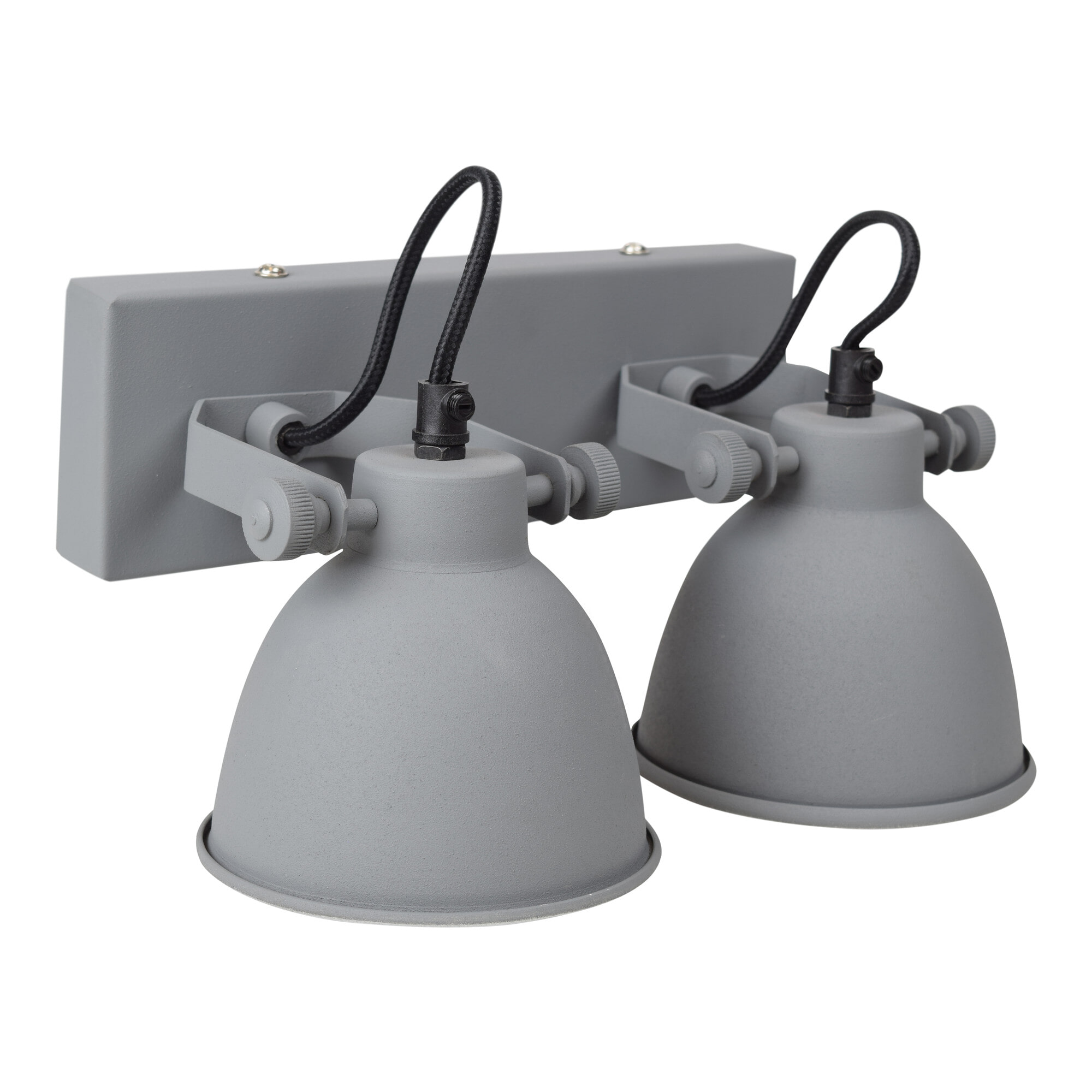 Urban Interiors Wandlamp 'Industrial double' kleur grijs | Urban Interiors