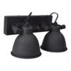 Urban Interiors Wandlamp 'Industrial double' kleur zwart | Urban Interiors