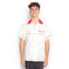 Used Bowling Shirt Bennies Fifties White-L | Fiftiesstore