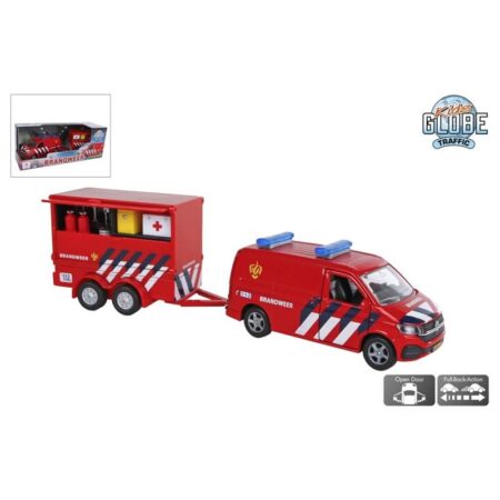 VW Transporter brandweer met aanhanger | Kids Globe