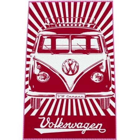 VW Volkswagen Bus Strandlaken Rood | Volkswagen