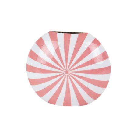 Vaas Candy Swirl Flamingo Roze En Wit | Fiftiesstore