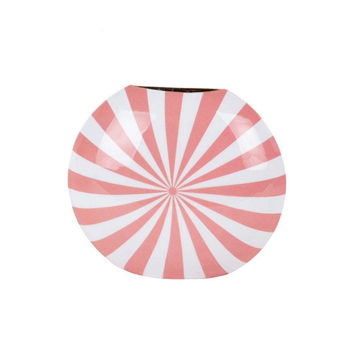 Vaas Candy Swirl Flamingo Roze En Wit | Fiftiesstore