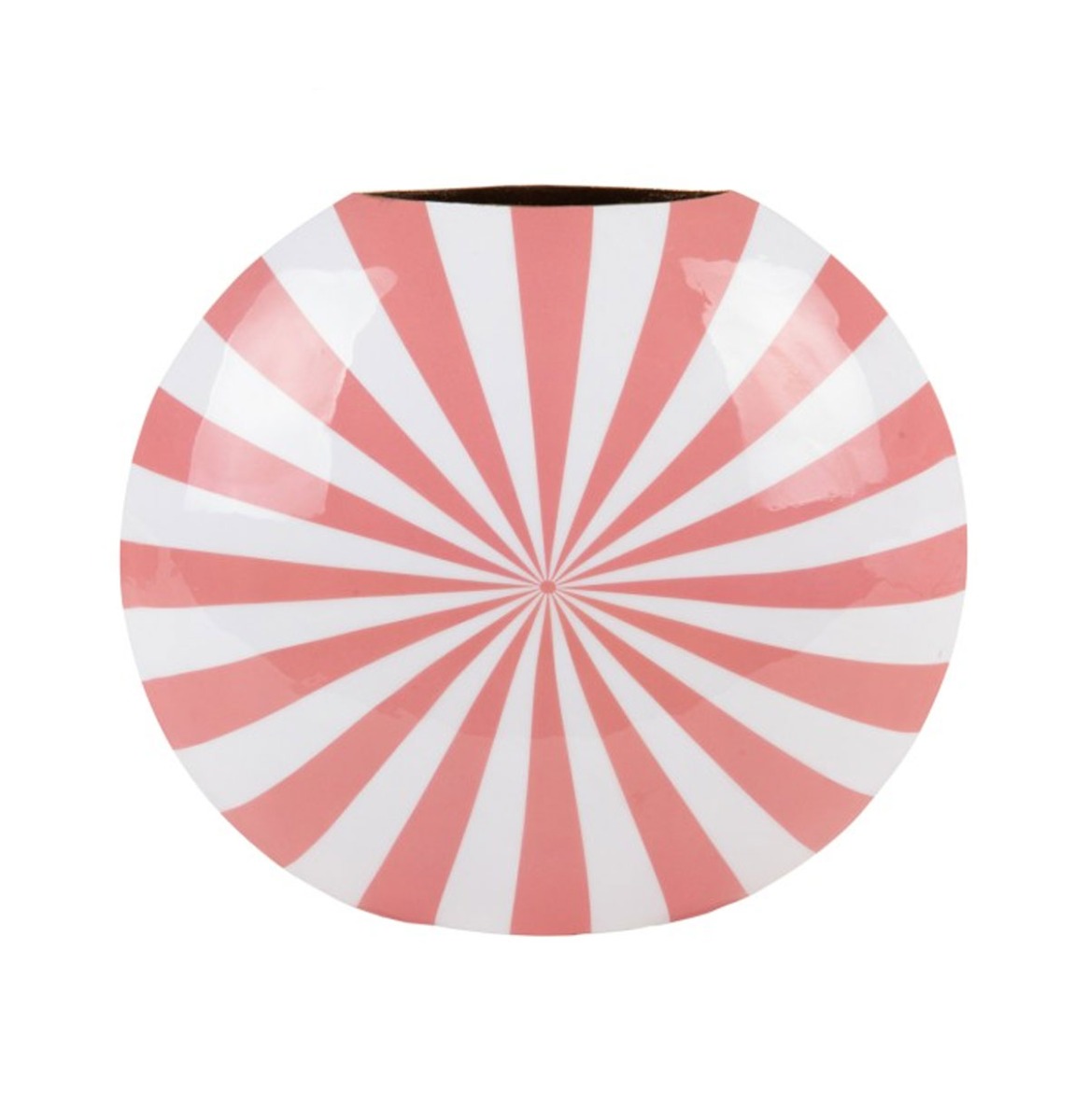 Vaas Candy Swirl Large Flamingo Roze En Wit | Fiftiesstore