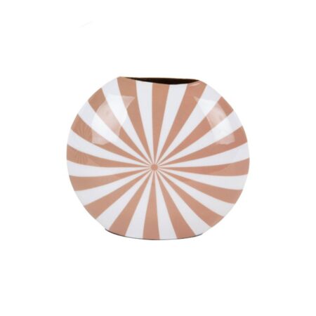 Vaas Candy Swirl Licht Bruin En Wit | Fiftiesstore