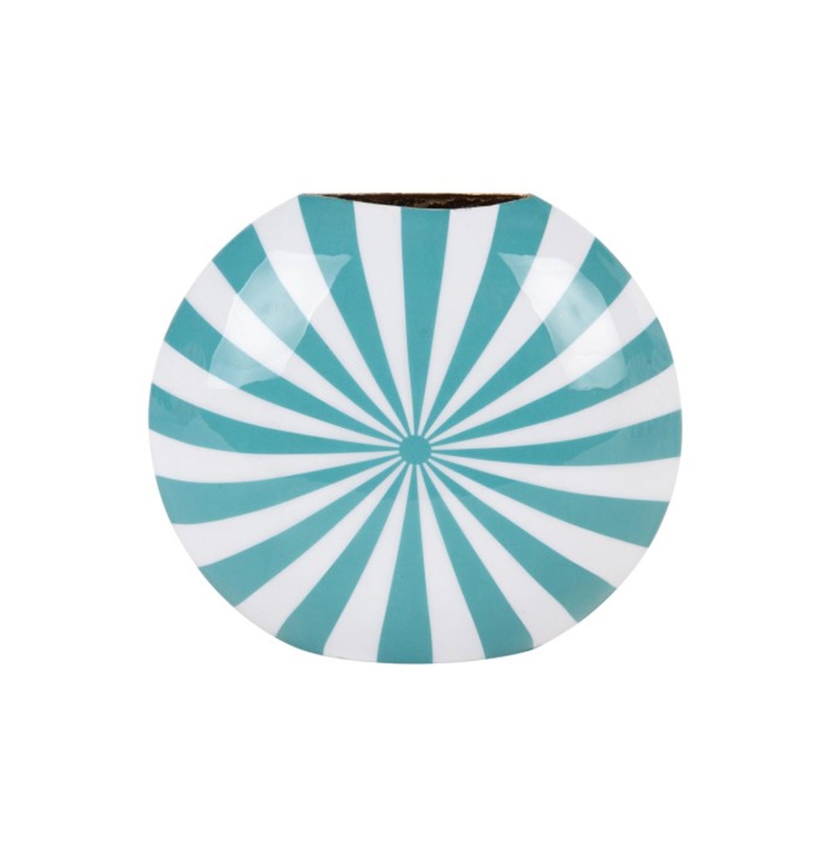 Vaas Candy Swirl Turquoise En Wit | Fiftiesstore