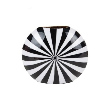 Vaas Candy Swirl Zwart Wit | Fiftiesstore