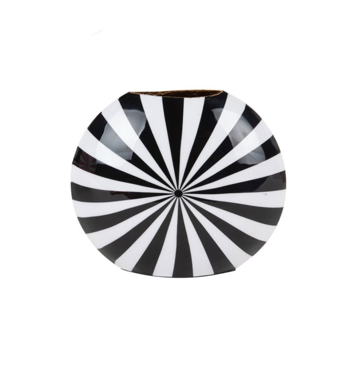 Vaas Candy Swirl Zwart Wit | Fiftiesstore