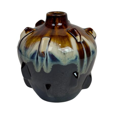 Vaas Earl bruin 13.2x12.4x13.5cm | Mansion Atmosphere