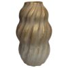 Vaas Tom beige/wit keramiek 13x21cm | Mansion Atmosphere