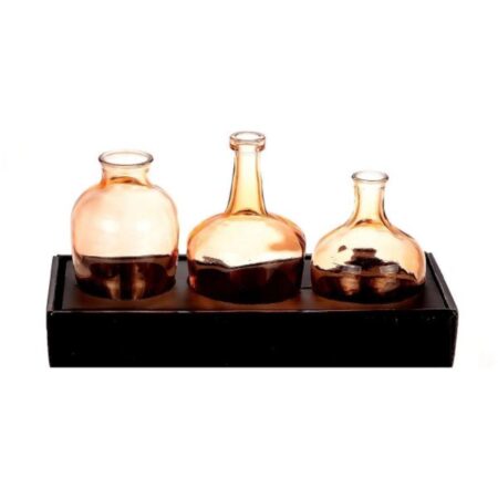 Vaas oranje set a 3 verschillende maten | HBX natural living