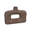 Vaas pipo aardewerk beige 29x8x21.5cm | Mansion Atmosphere