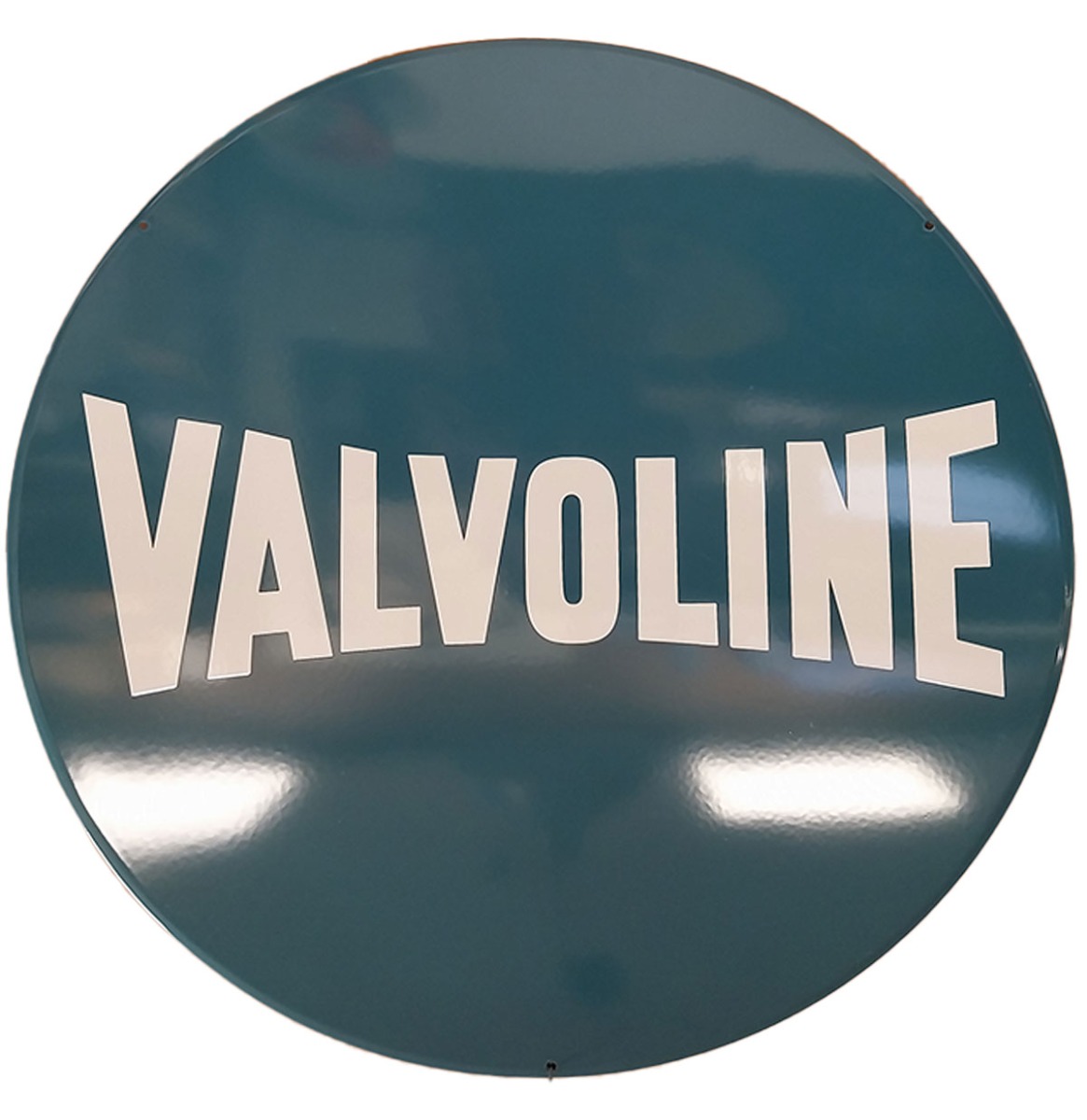 Valvoline Logo Emaille Bord XL - Ø78cm | Fiftiesstore
