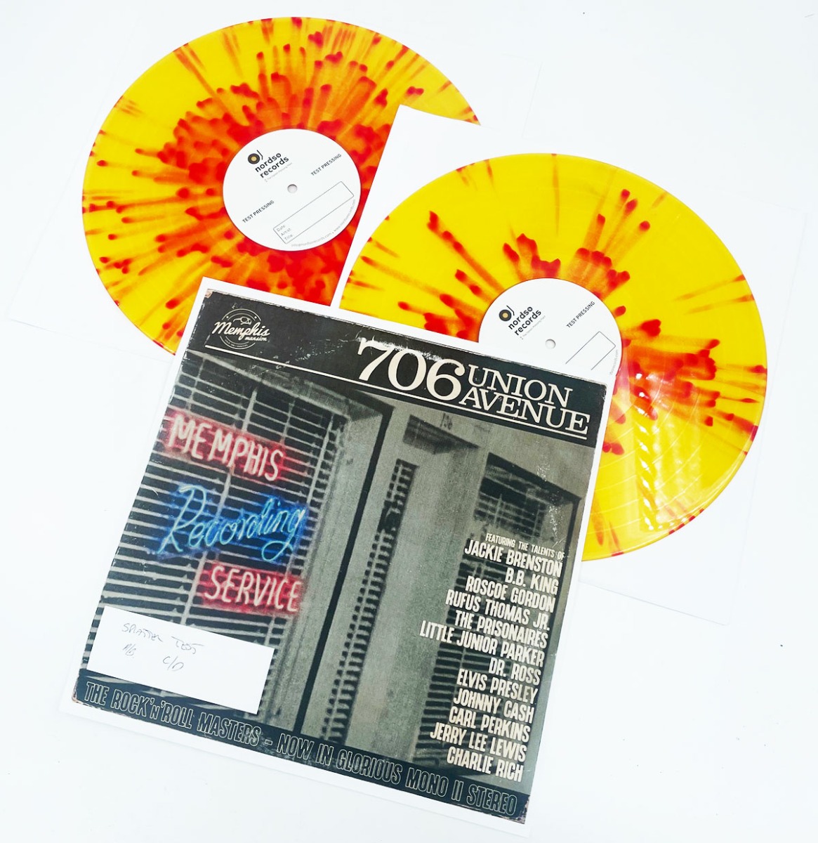 Various Artists - 706 Union Avenue (Splatter Oranje Vinyl) TESTPERSING (Elvis Presley Gerelateerd) (LP) | Elvis Presley