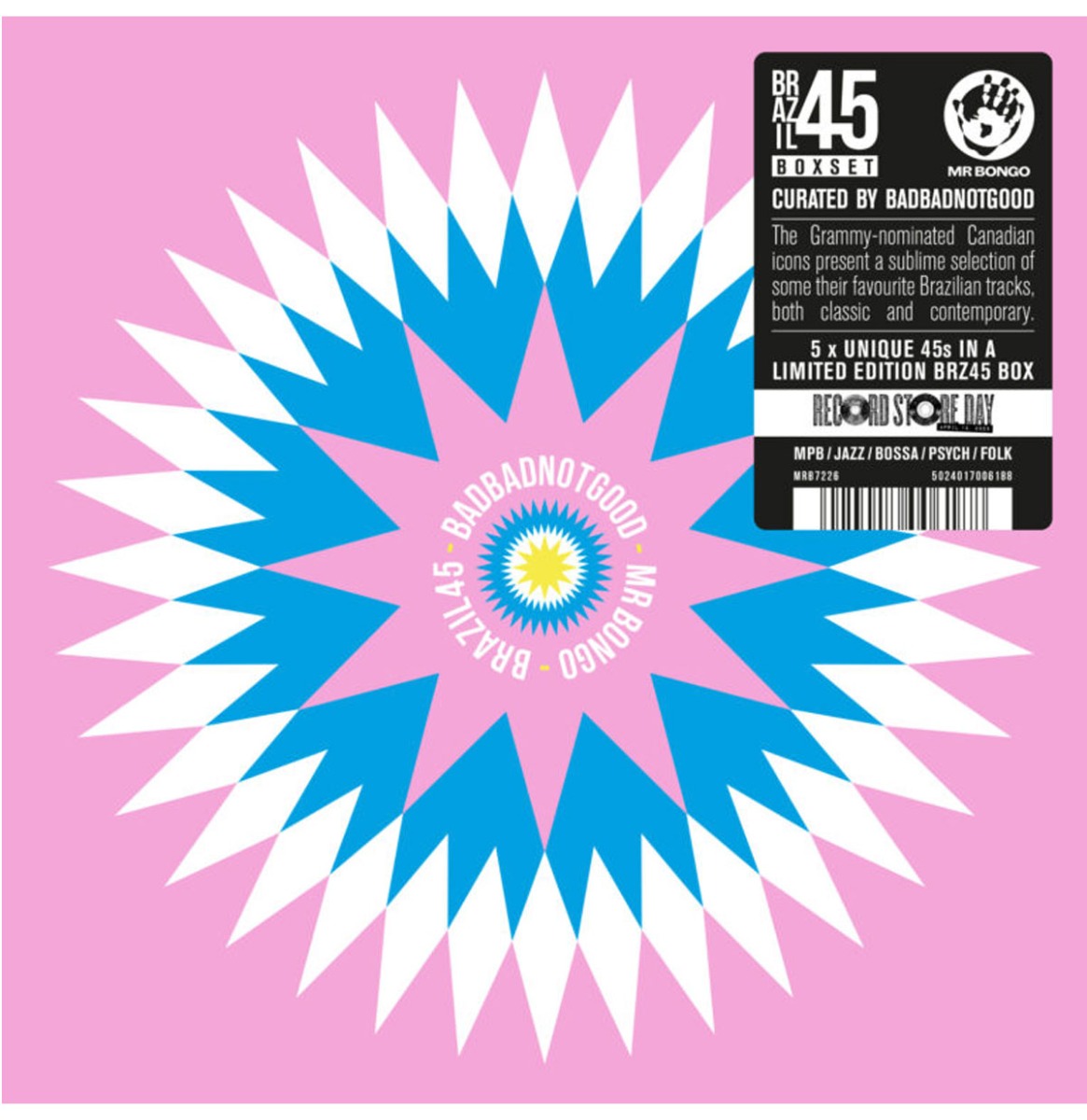 Various Artists - Brazil 45 Boxset Vol.6: Curated by Badbadnotgood (7" Vinyl Box Set) (Record Store Day 2025) | Fiftiesstore