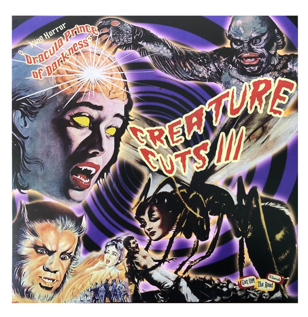 Various Artists - Creature Cuts III - Dracula Prince of Darkness (Paars Splatter) (LP) | Fiftiesstore