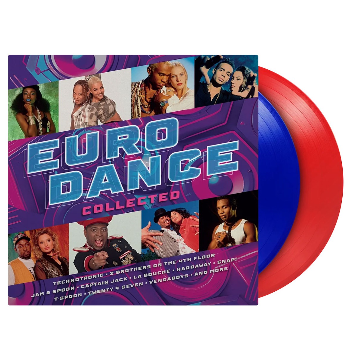 Various Artists - Eurodance Collected (Rood & Blauw Vinyl) 2 (LP) | Music on Vinyl