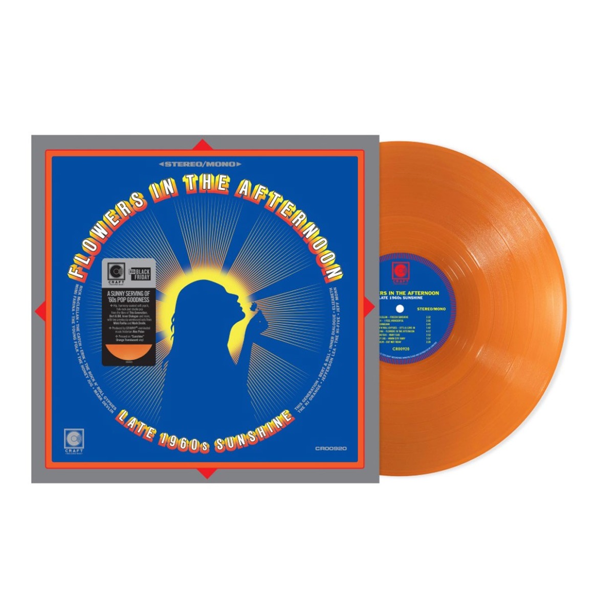 Various Artists - Flowers In the Afternoon: Late 1960's Sunshine (Oranje Vinyl) (Record Store Day Black Friday 2025) (LP) | Fiftiesstore