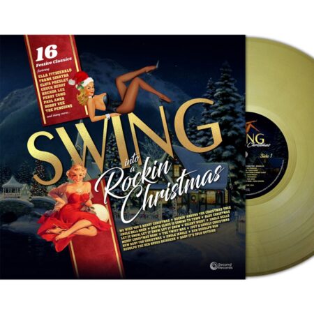 Various Artists - Swing Into A Rockin Christmas (Goud Gekleurd Vinyl) (LP) | Fiftiesstore