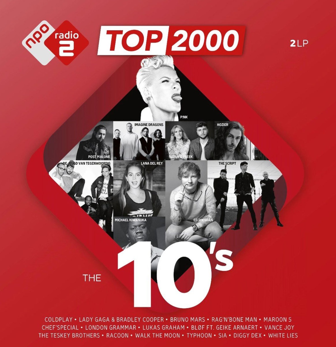 Various Artists - Top 2000 - The 10's (Gekleurd Vinyl) 2 (LP) | Fiftiesstore