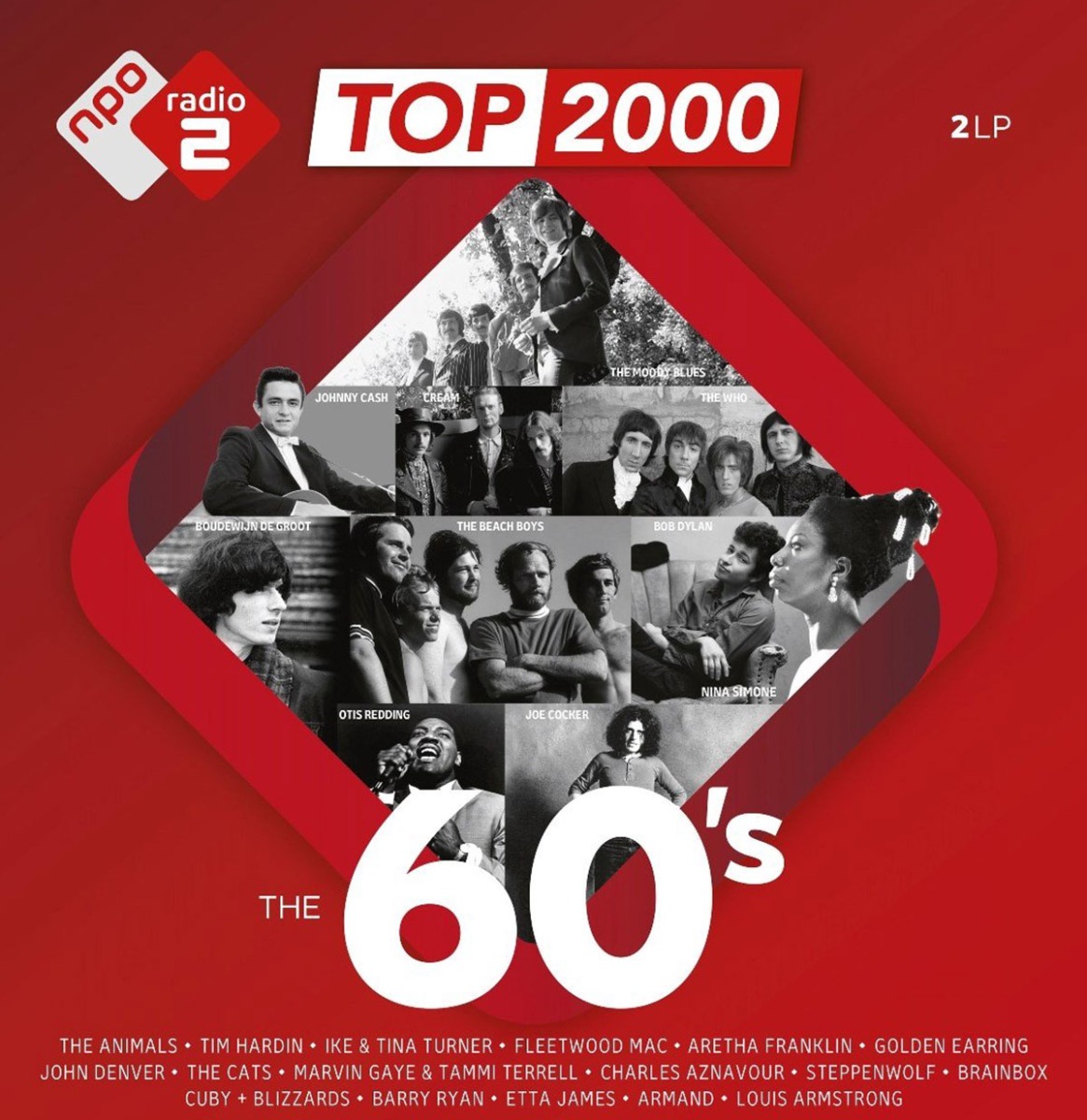 Various Artists - Top 2000 - The 60's (Gekleurd Vinyl) 2 (LP) | Fiftiesstore