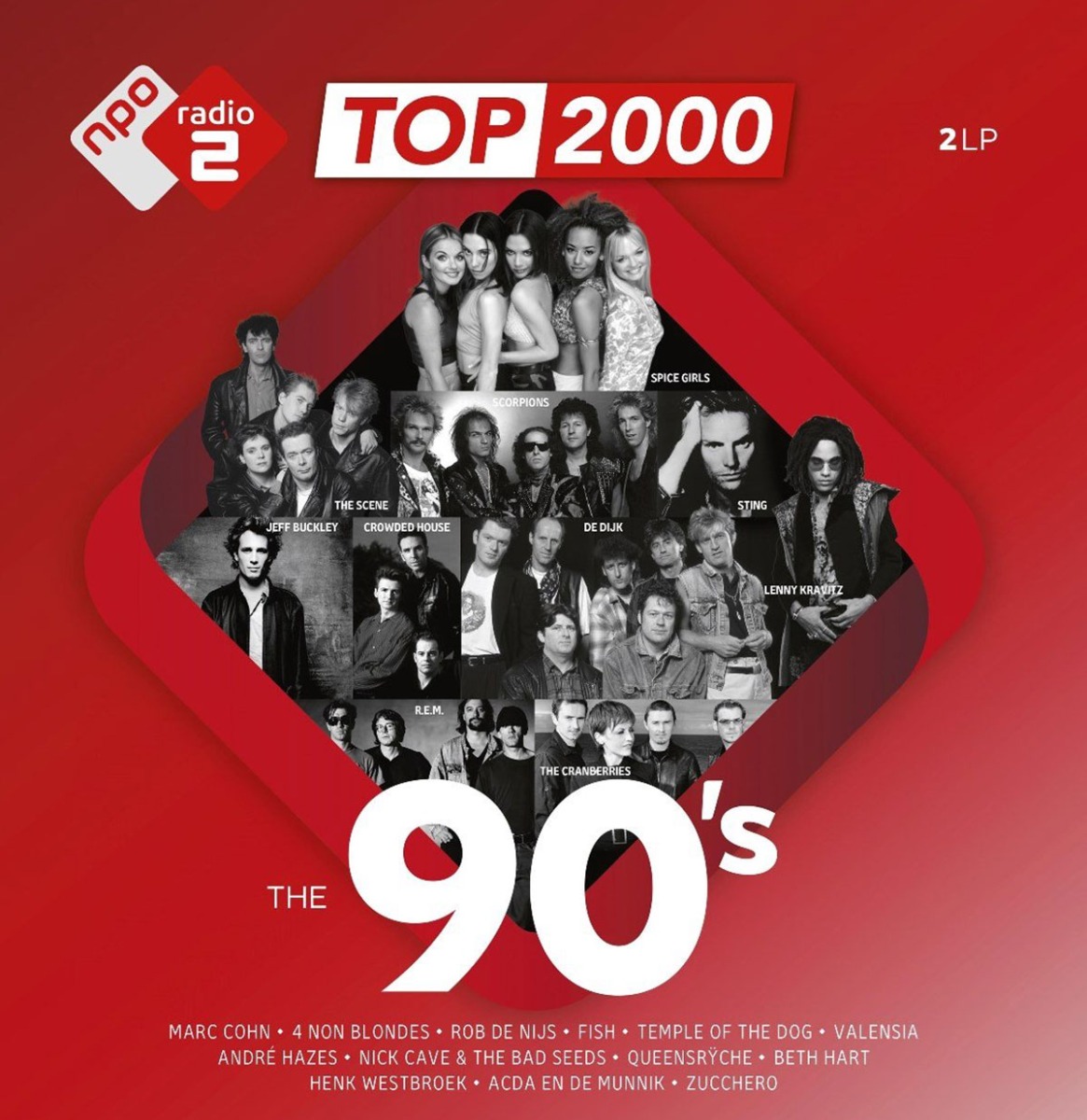 Various Artists - Top 2000 - The 90's (Gekleurd Vinyl) 2 | 6% korting (LP) | Fiftiesstore