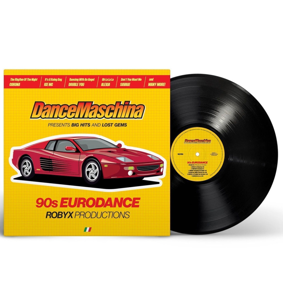 Various - DanceMachina: 90s Eurodance Robyx Productions (Zwart) (LP) | Maschina Records