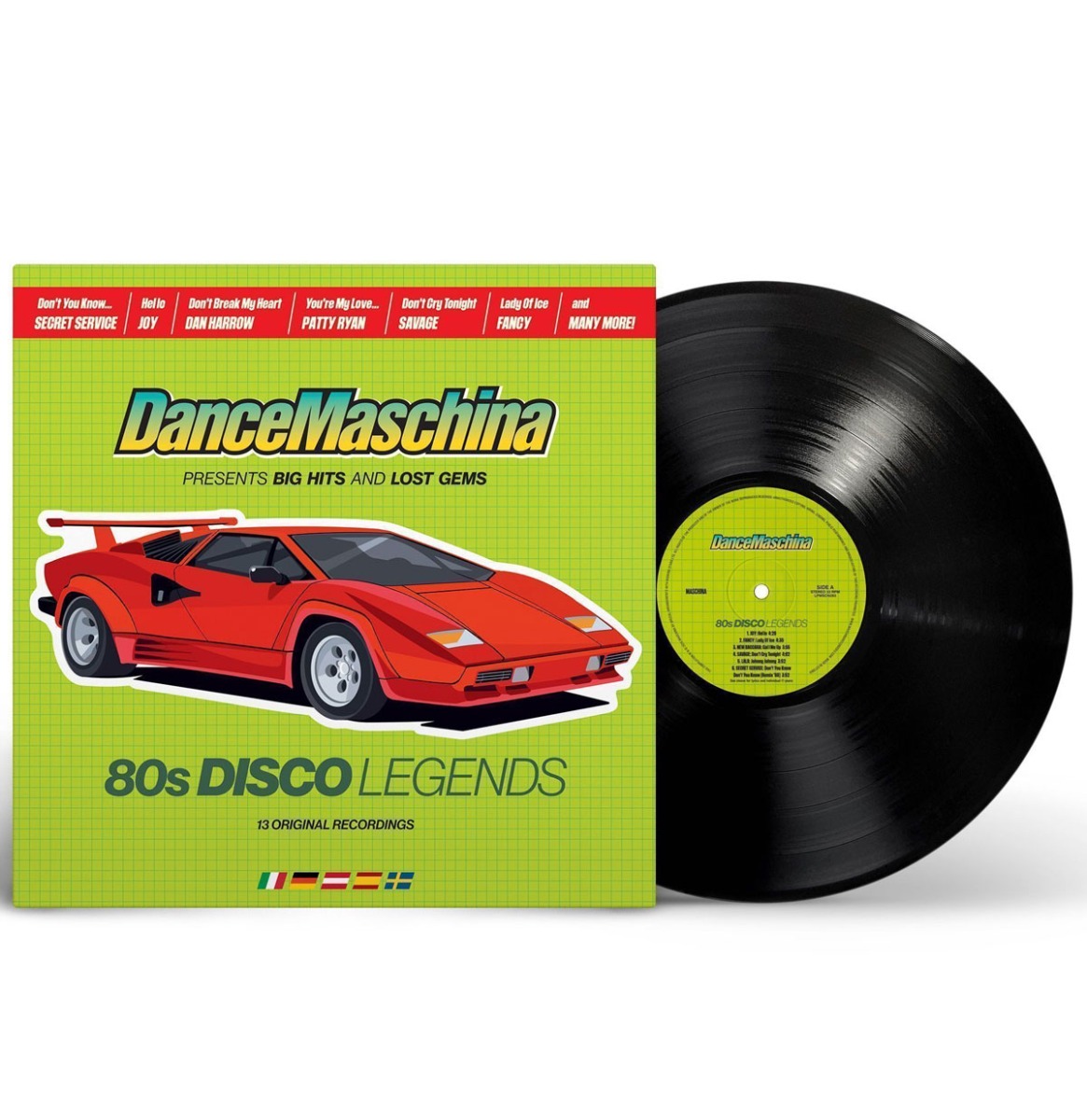 Various - DanceMaschina: 80s Disco Legends (Zwart Vinyl) (LP) | Maschina Records