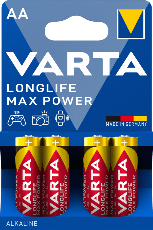 Varta Longlife Max Power AA Blister 4 stuks