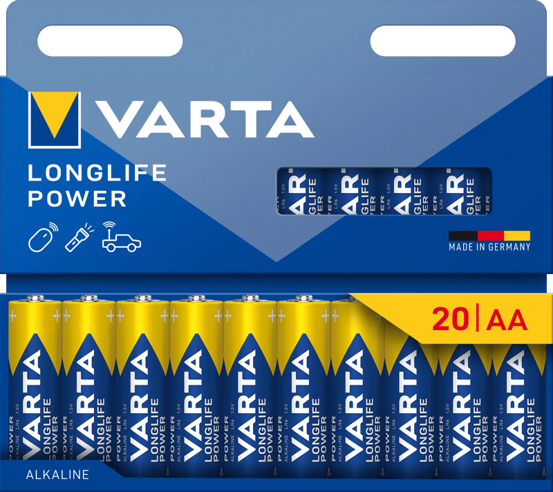 Varta Longlife Power AA Pack 20 stuks