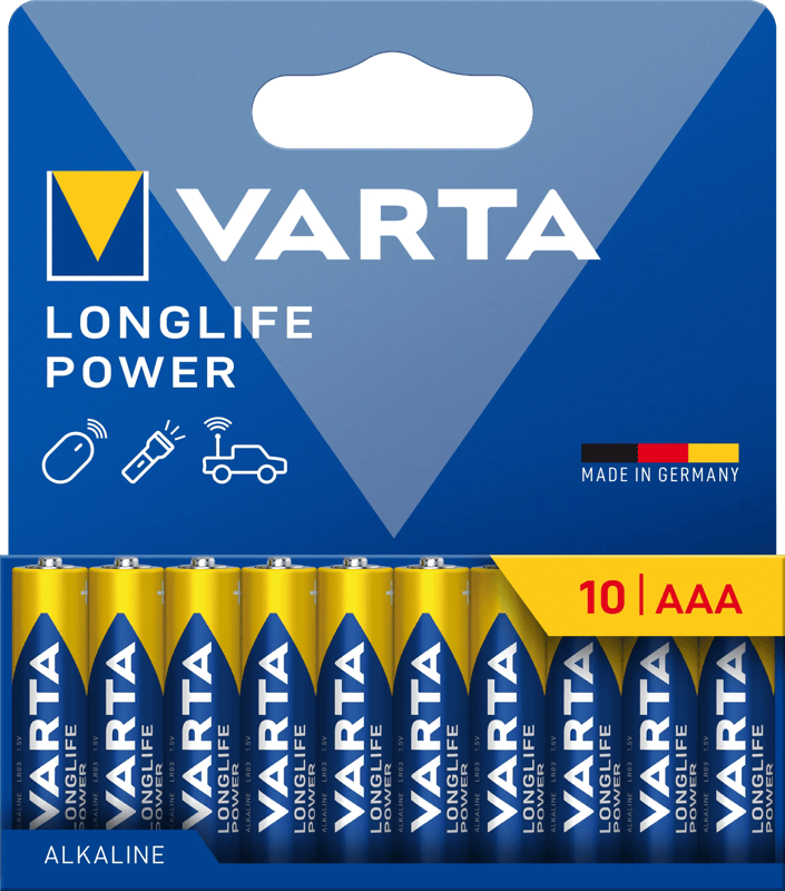 Varta Longlife Power AAA Pack 10 stuks
