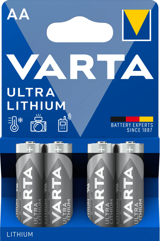 Varta Ultra Lithium AA Blister 4 stuks