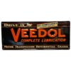 Veedol Lubrication Stalen Bord Met Relief - 59 x 25cm | Fiftiesstore
