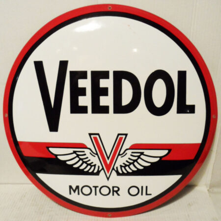 Veedol Motor Oil Emaille Bord 50 cm | Fiftiesstore