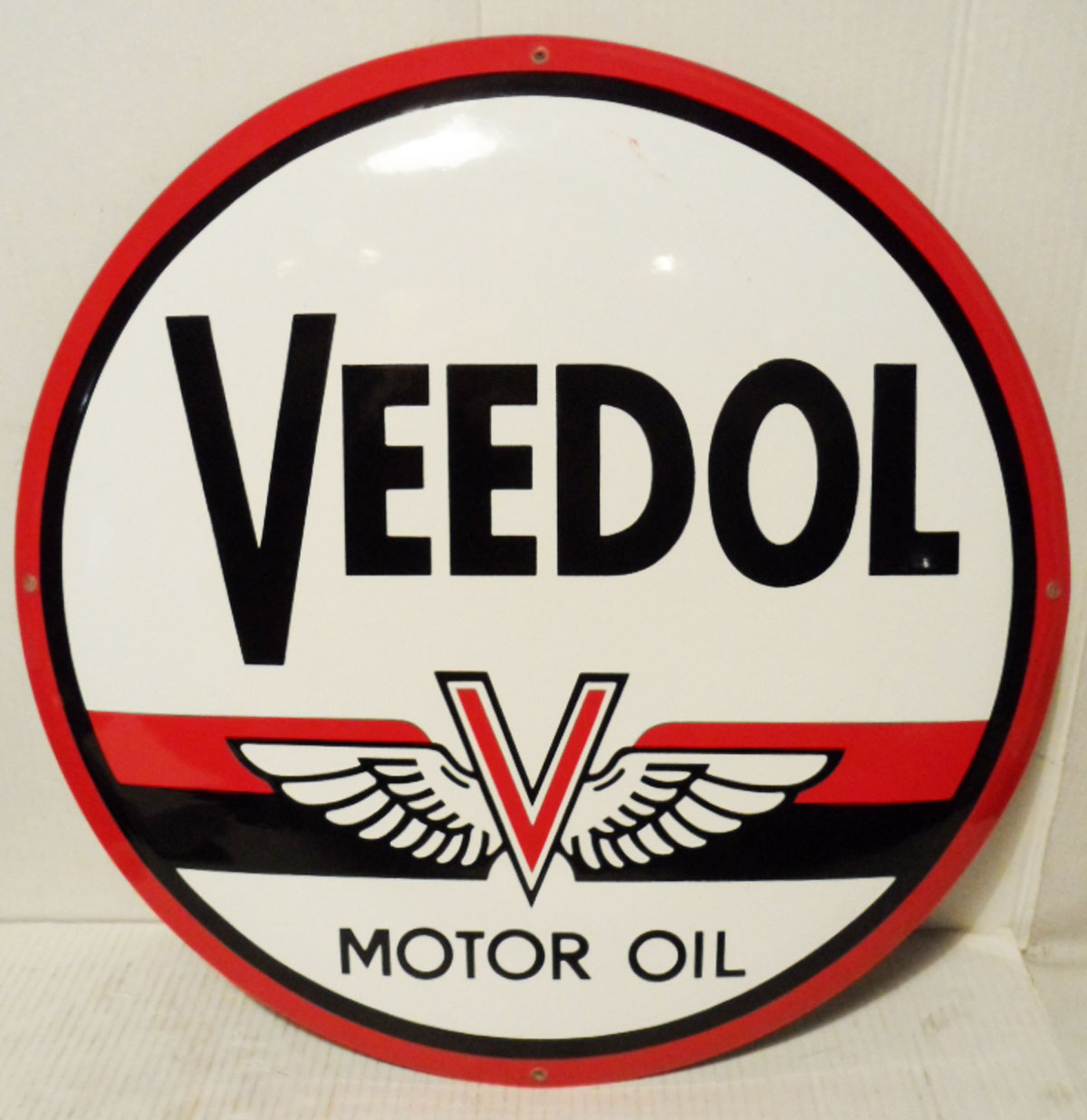 Veedol Motor Oil Emaille Bord 50 cm | Fiftiesstore